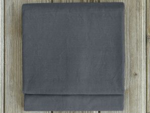 Σεντόνι Μεμονωμένο Ημίδιπλο 180X260 Nima Unicolors Midnight Gray Χωρίς Λάστιχο (180×260)