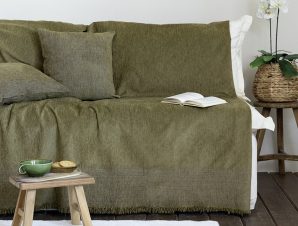 Ριχτάρι Πολυθρόνας 180X180 Nima Plain Green (180×180)